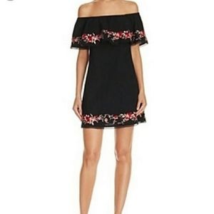Lucy Paris Dress Off the Shoulder Black Dress